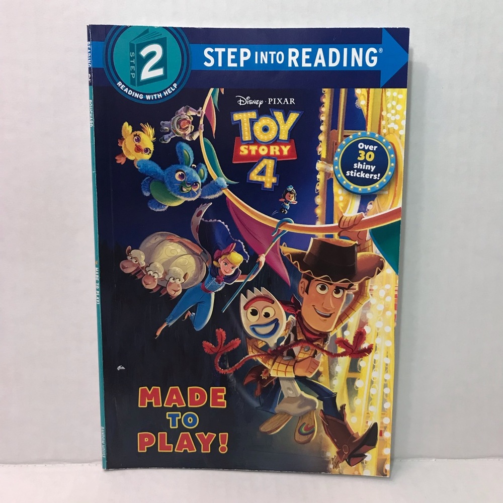 ♦️$3♦️Made To Play! Disney Pixar Toy Story 4 kids book Step 2 30+ shiny stickers